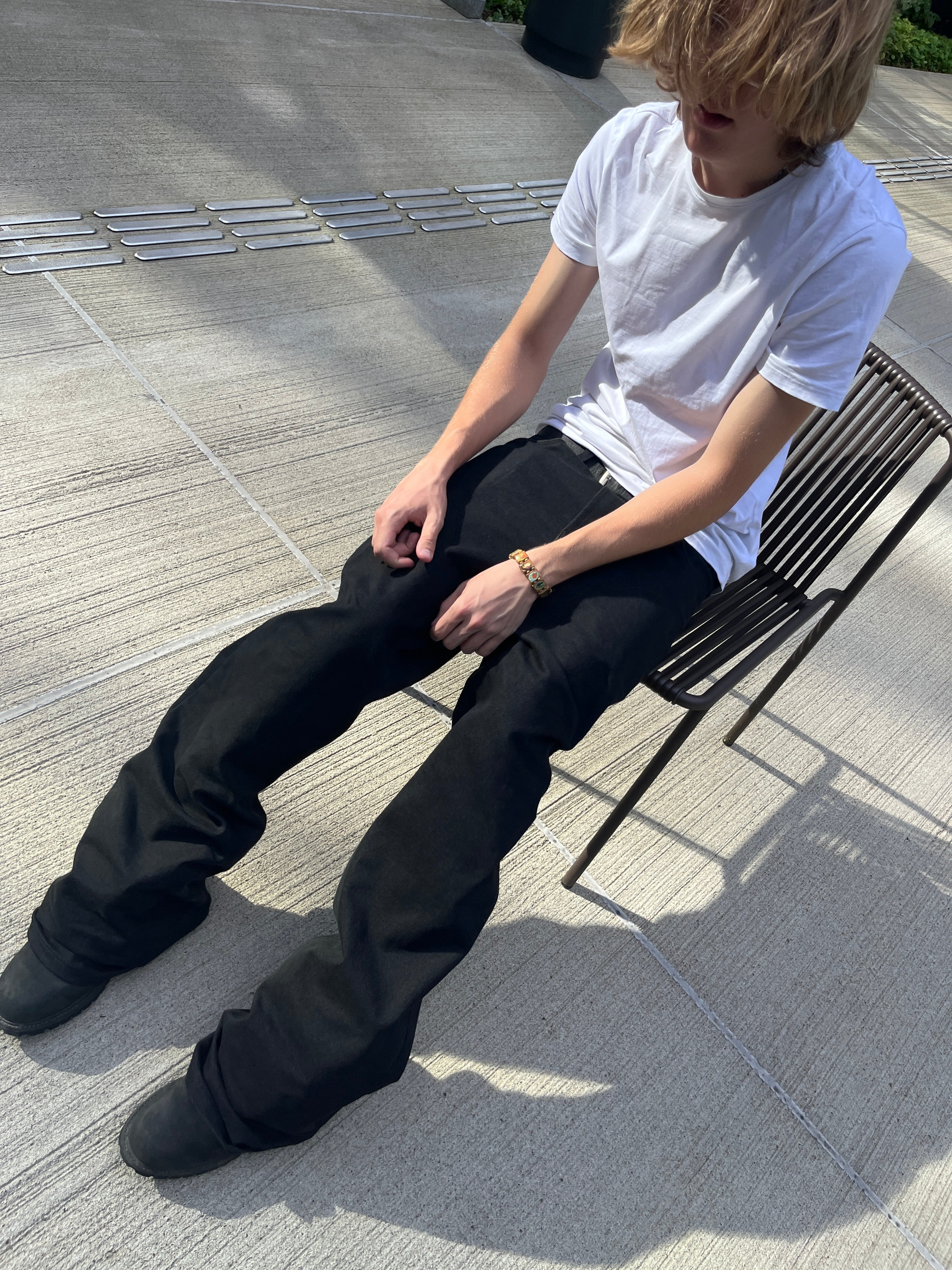 LOST TAPE FLARED DENIM