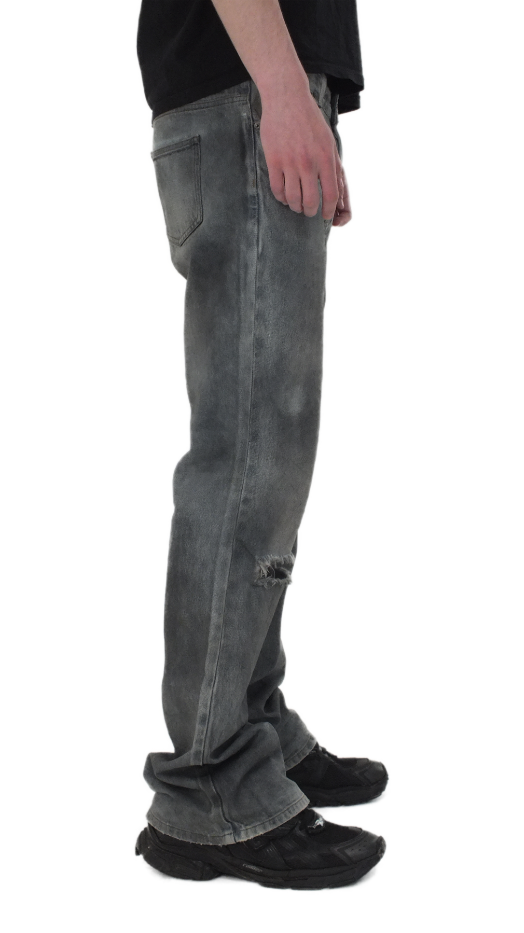 MUD WASH FLARED DENIM