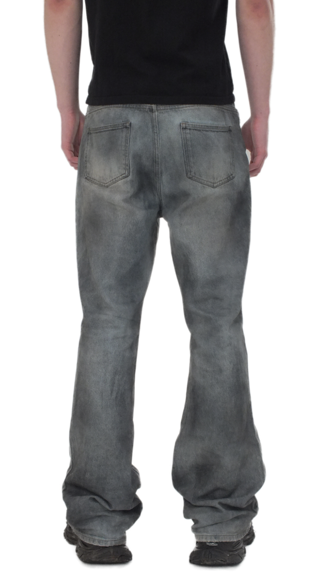 MUD WASH FLARED DENIM