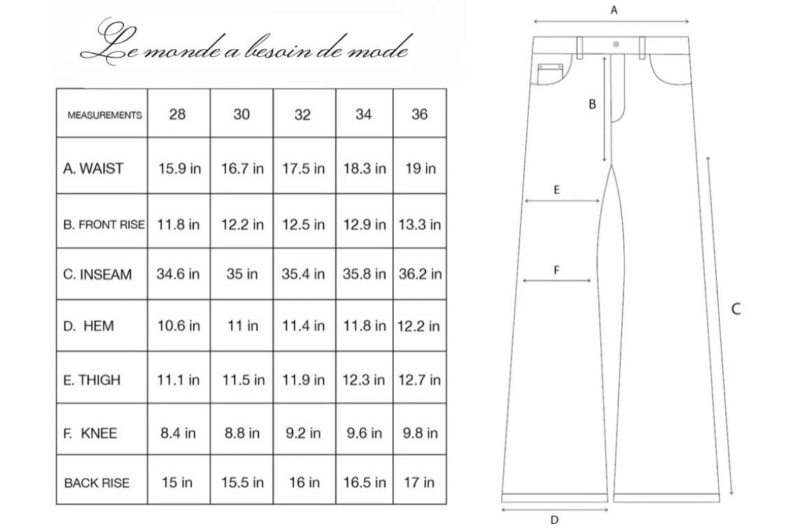 LOST TAPE FLARED DENIM